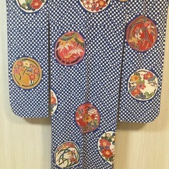 成人式 卒業式 青 花模様 ちりめん 振袖 洗える長襦袢 袋帯 セットの画像