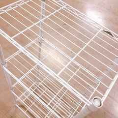 《年内売り切り》ラック 収納棚 シェルフ  ホワイト 4段の画像