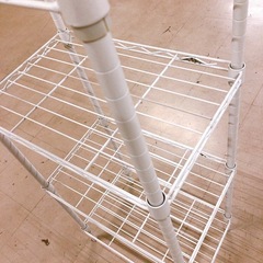 《年内売り切り》ラック 収納棚 シェルフ  ホワイト 4段の画像