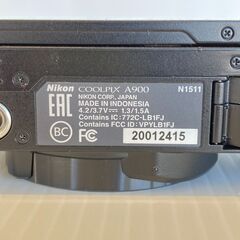 A-897【リユースのサカイ野々市店】ジモティ来店特価‼ Nikon ニコン デジタルカメラ COOLPIX A900の画像
