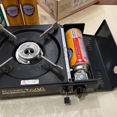 カセットコンロとボンベと土鍋あげますの画像