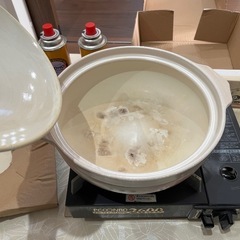 カセットコンロとボンベと土鍋あげますの画像
