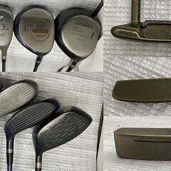 ij6989HI ゴルフクラブ 14本 ゴルフバッグ付 右利き S-YARD Wilson Re-ism LD Slazenger B.O.A. PING ANSER ドライバー アイアン パターの画像