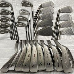 ij6989HI ゴルフクラブ 14本 ゴルフバッグ付 右利き S-YARD Wilson Re-ism LD Slazenger B.O.A. PING ANSER ドライバー アイアン パターの画像