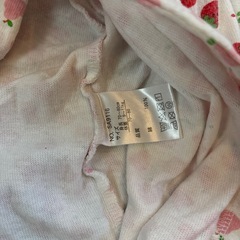 いちご柄 洋梨柄 カバーオール 2枚セットの画像