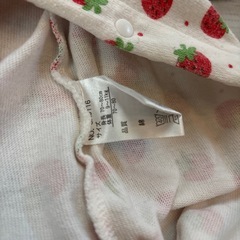 いちご柄 洋梨柄 カバーオール 2枚セットの画像