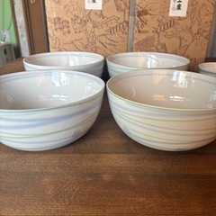 新品未使用❗️相撲土産どんぶりと蕎麦猪口4セットの画像