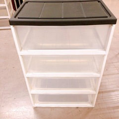 《売約済》衣装ケース クリアケース 4段 プラの画像