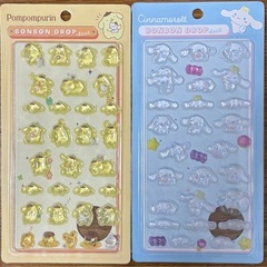 【新品未使用品】ボンボンドロップシール☆サンリオ　7シートセットの画像