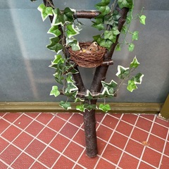 インテリア　木製　置物　オブジェ　鳥　バードの画像