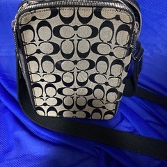 コーチ　シグネチャー柄　ショルダーバック　中古の画像