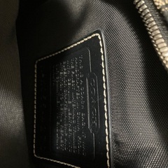 コーチ　シグネチャー柄　ショルダーバック　中古の画像