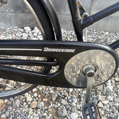 ブリヂストン 実用車 26インチ 整備済み ブラック 通勤・通学 レトロ自転車の画像