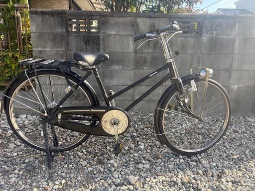 ブリヂストン 実用車 26インチ 整備済み ブラック 通勤・通学 レトロ