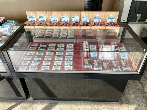 中古ガラスショーケース 2台セット 対面ガラスショーケース 業務用 中古/送料別途見積 : 業務用厨房・機器