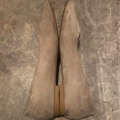 大きめフラットパンプス ベージュ　美品 の画像