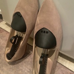 大きめフラットパンプス ベージュ　美品 の画像
