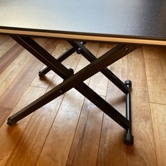 スタンディングデスク ガス圧式無段階高さ調整卓上 折りたたみデスク リフティングテーブル 持ち運び 座位・立位両用 上下昇降式ワークデスク幅78.5×52cm 高さ調整範囲：5.5~41cmローテブルの画像