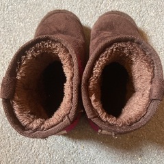 キッズ　ハリスツイード　アプレレクール　ボアブーツ　18㎝の画像