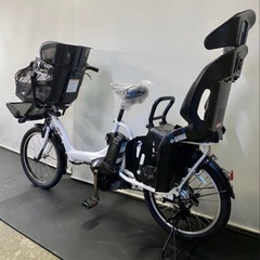 1年保証　ヤマハ　パスキッス　20インチ　子供乗せ　3人乗り 電動アシスト自転車　g1225の画像