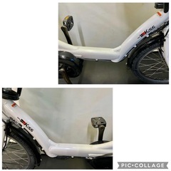 1年保証　ヤマハ　パスキッス　20インチ　子供乗せ　3人乗り 電動アシスト自転車　g1225の画像