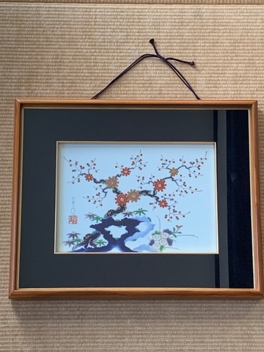 有田焼陶板画、深川製磁製 (レンコン) 肥前古賀のインテリア雑貨/小物