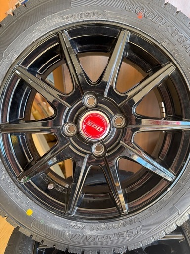 激安！　新品冬タイヤ＆中古アルミホイールセット　155/65r14 軽四全般サイズ　タント、N-BOXなど 