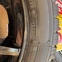 激安！　新品冬タイヤ＆中古アルミホイールセット　155/65r14 軽四全般サイズ　タント、N-BOXなど の画像