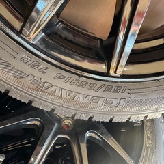 激安！　新品冬タイヤ＆中古アルミホイールセット　155/65r14 軽四全般サイズ　タント、N-BOXなど の画像