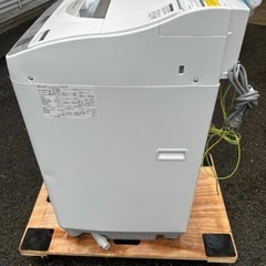 シャープ 5.5kg 2022年製 洗濯乾燥機 ES-TX5F 単身の画像