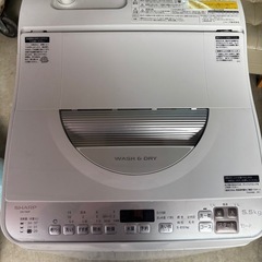 ¥7000/09/SHARP/ES-TX5F/5.5kg/洗濯機/2022年製の画像