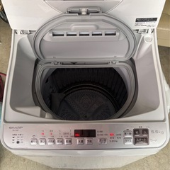 ¥7000/09/SHARP/ES-TX5F/5.5kg/洗濯機/2022年製の画像