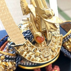 5月人形 伝統的な武士の兜の画像