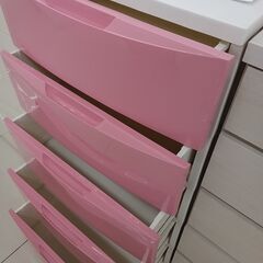 ★リユースのサカイ日立店★HJ8678  チェスト ピンク H99×D39×W55 クリーニング済み の画像