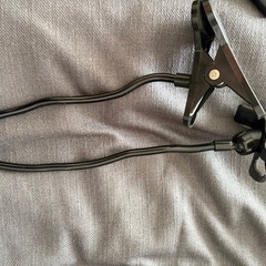 コンデンサーマイクと携帯スタンドの画像