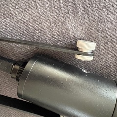 コンデンサーマイクと携帯スタンドの画像