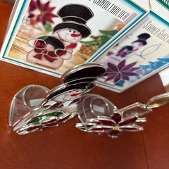 クリスマス　ステンドグラスキャンドルホルダーの画像