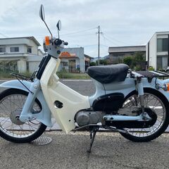 福山市　瀬戸町　ホンダ スーパーカブ C50 12V 3速 実動 書類付き PE20 ビッグキャブ ファンネル仕様 通勤 通学 カスタムベースにもの画像