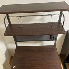 【収納力あり】パソコンデスク／PCラック（※一部変形あり・分解渡し可）の画像