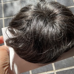 ヘアピース　新品　白髪混じりの画像