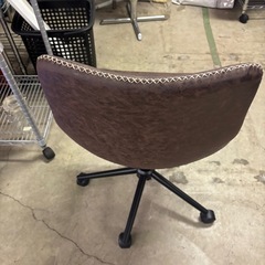 ¥500/09/椅子/チェア/革/アンティーク調/高さ調整機能付き/の画像