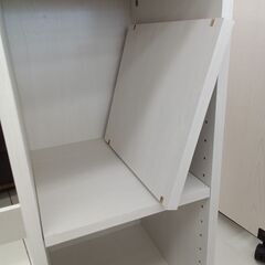 ★リユースのサカイ日立店★HJ8682  ラック付きデスク ホワイト H71×D35×W90 クリーニング済み の画像