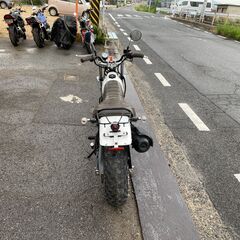 福山市　瀬戸町　スズキ バンバン200 NH42A FI インジェクション 最終型 実動 書類付 ビッグフット ファットホイール付 吹け上がり良好 カスタムにもの画像