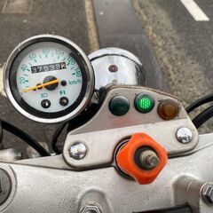 福山市　瀬戸町　スズキ バンバン200 NH42A FI インジェクション 最終型 実動 書類付 ビッグフット ファットホイール付 吹け上がり良好 カスタムにもの画像