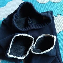 サイズ90　HusHusH　ズボン　ネイビー系の画像