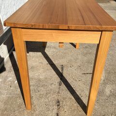 JM20552S)無印良品 オーク 無垢材デスク 木製 机 引き出し付き  幅：約110cm 高さ：約70cm 奥行：約65cm 中古品【取りに来られる方限定】の画像