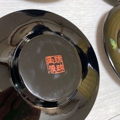 琉球漆器　角萬漆器　茶たく10枚セットの画像