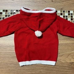 H&M サンタ ニット パーカーの画像