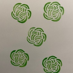 消しゴムはんこの画像