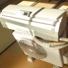 『適正ポンプダウン✨現役✨パナソニックルームエアコン◐８畳前後』品番 CS−J254C−W  ✨配管付き リモコン付きの画像